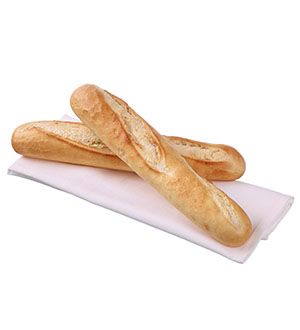 LAURENT 50x150gm HALF BAGUETTE WHITE