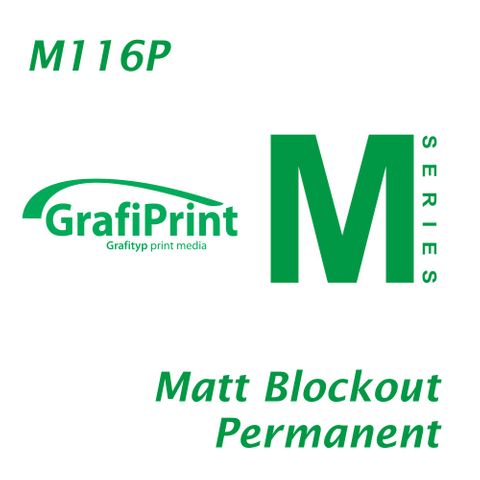 GRAFIPRINT M116P WHITE MATT BLOCKOUT