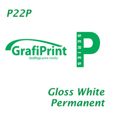 GRAFIPRINT P22P WHITE GLOSS POLYMERIC