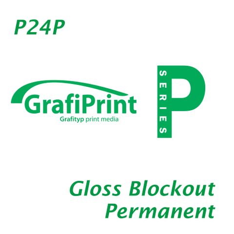 GRAFIPRINT P24P WHITE GLOSS BLOCK-OUT POLYMERIC