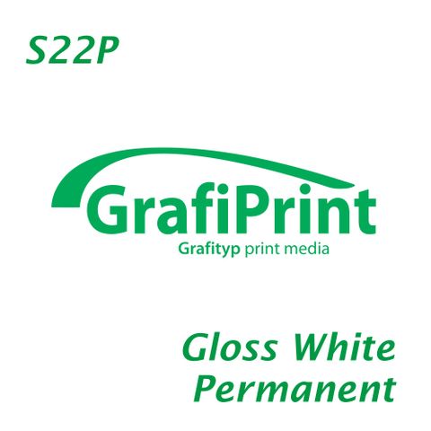 GRAFIPRINT S22P WHITE GLOSS POLYMERIC