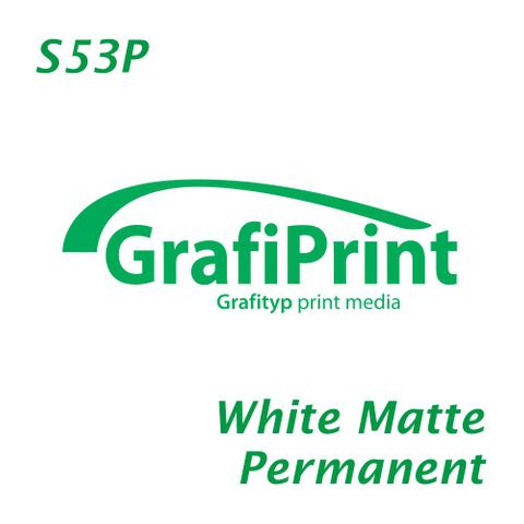 GRAFIPRINT S53P WHITE MATT SPECIAL FORMULA