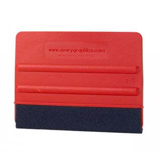 SQUEEGEE RED WITH FELT