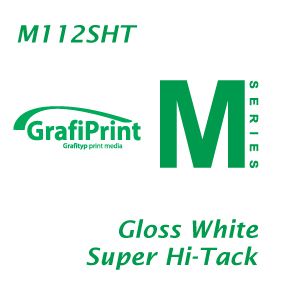 GRAFIPRINT M112SHT GLOSS WHITE SUPER HI-TACK