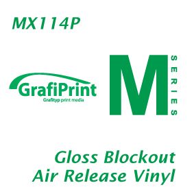 GRAFIPRINT MX114P AIR ESCAPE BLOCKOUT VINYL