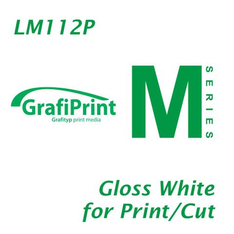 GRAFIPRINT LM112P WHITE GLOSS FOR PRINT/CUT