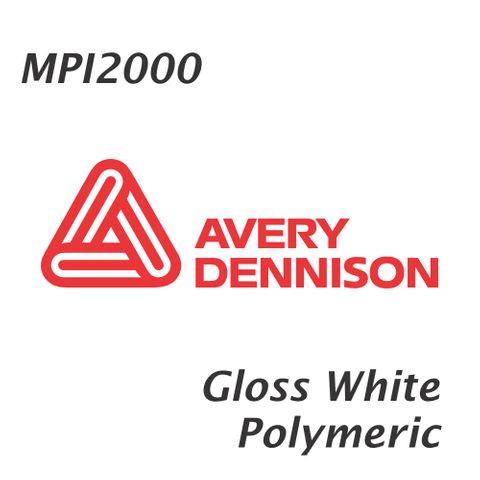 AVERY MPI2000 GLOSS WHITE PERMANENT