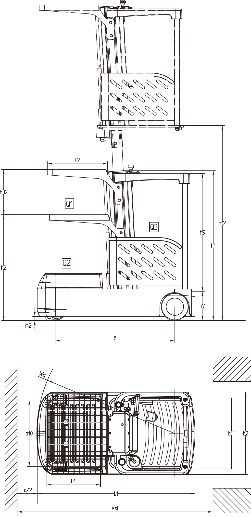 JX0 isometric view and dimensions