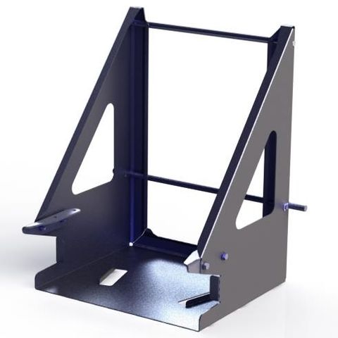 DM Type-E Cradle, for 60-240L wheelie bins, 3.0mm PGI (DM series)