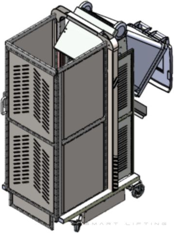 DMS0700C-B // Dumpmaster SS 700mm bin lifter for 80L-360L wheelie bins, 24V/20Ah battery