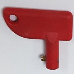 Isolator Switch Key, red plastic with metal pin (MT/DM OLD)