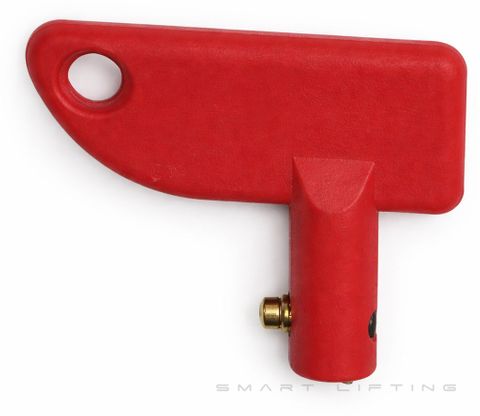 Isolator Switch Key, red plastic