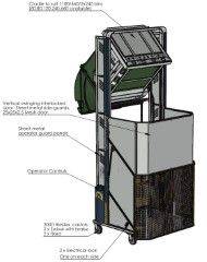 MD2400S-3 // MegaDumper 2400mm bin lifter for 80L-660L wheelie bins, 400V 3-ph mains