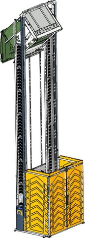 MD5400S-3 // MegaDumper 5400mm bin lifter for 80L-660L wheelie bins, 400V 3-ph mains