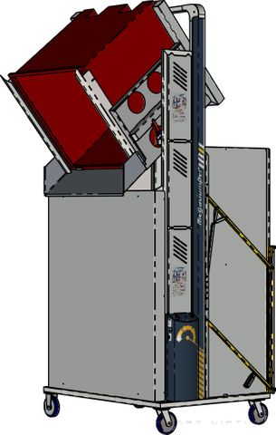 MD2100N-3 // MegaDumper 2100mm bin lifter for ~1200x1200mm bulk bins, 400V 3-ph mains