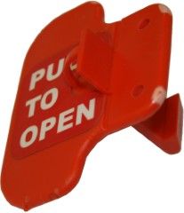 Door Catch, red plastic (DM<2016)