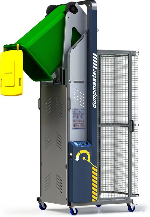 DM1800-B // Dumpmaster 1800mm bin lifter for 80L-240L wheelie bins, 24V/20Ah battery