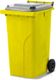 MGB240-YS // Simpro 240L Wheelie Bin, Yellow/Silver HDPE, with 2x 200mm outset wheels