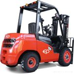 CPCD25T8-4800 // Diesel 2.5t yard forklift with Mitsubishi S4S engine and 4.8m triplex mast