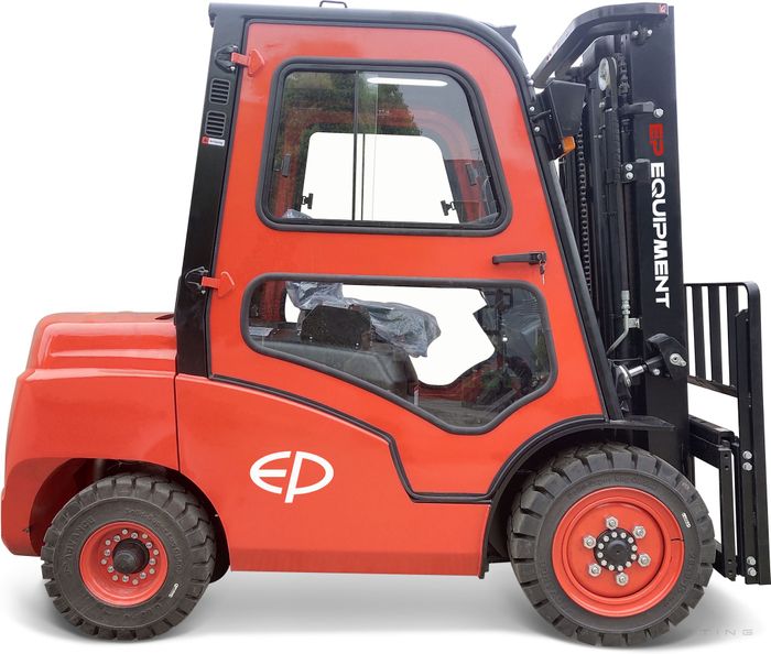 CPCD25T8-S4S-4800 // 2.5t diesel yard forklift with Mitsubishi S4S engine and 4.8m container mast