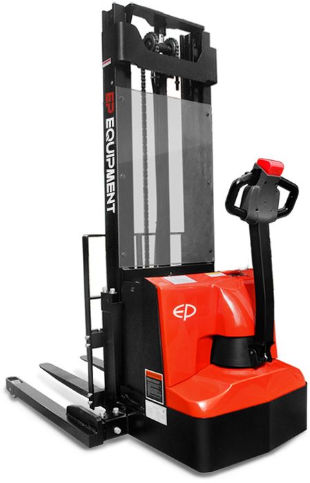 ES12-25WA-2500 // PRO 1.2t straddle stacker with 5.0kWh wet battery and 2.5m duplex mast