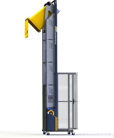 DM3900-B // Dumpmaster 3900mm bin lifter for 80L-240L wheelie bins, 24V/20Ah battery