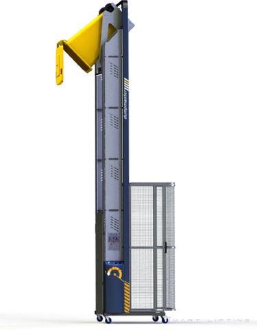 DM4200-B // Dumpmaster 4200mm bin lifter for 80L-240L wheelie bins, 24V/20Ah battery