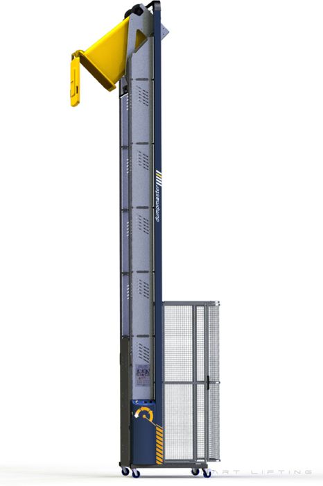 DM5100-B // Dumpmaster 5100mm bin lifter for 80L-240L wheelie bins, 24V/20Ah battery