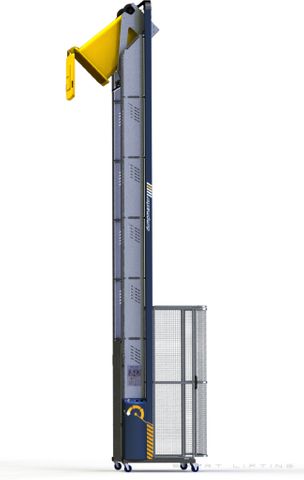 DM5400-B // Dumpmaster 5400mm bin lifter for 80L-240L wheelie bins, 24V/20Ah battery