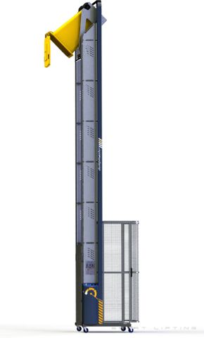 DM5700-B // Dumpmaster 5700mm bin lifter for 80L-240L wheelie bins, 24V/20Ah battery