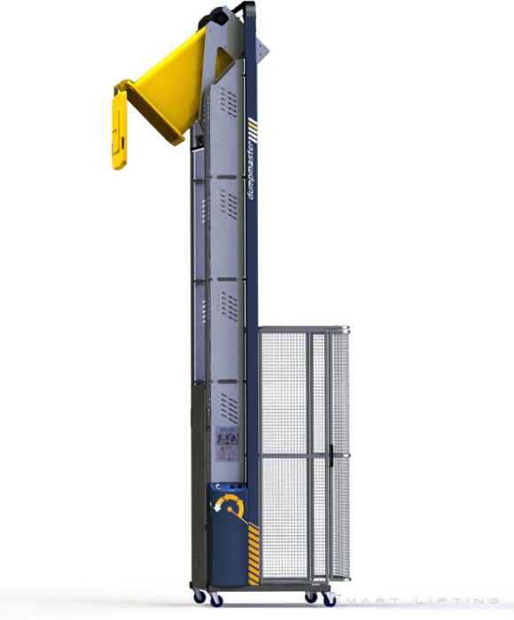 DM3900-3 // Dumpmaster 3900mm bin lifter for 80L-240L wheelie bins, 400V 3-ph mains