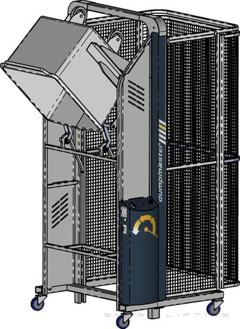 DM1500D-B // Dumpmaster 1500mm bin lifter for 200L-300L Eurobins, 24V/20Ah battery