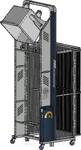 DM2100D-3 // Dumpmaster 2100mm bin lifter for 200L-300L Eurobins, 400V 3-ph mains