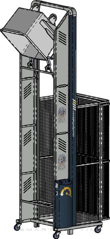 DM3000D-3 // Dumpmaster 3000mm bin lifter for 200L-300L Eurobins, 400V 3-ph mains