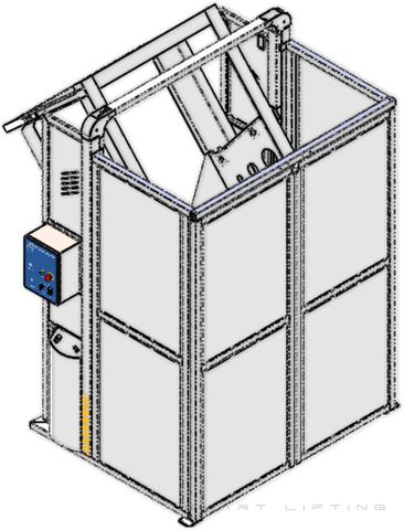 MDS0900-B // MegaDumper SS 900mm bin lifter for 80L-1100L wheelie bins, 24V/40Ah battery