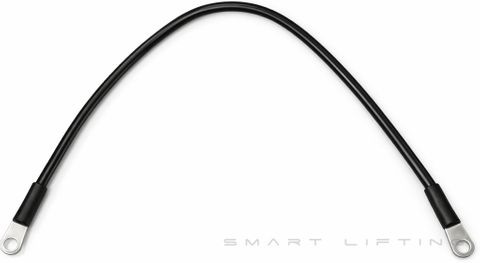 Battery Cable, black, 500mm, 2 x 6mm eye lugs