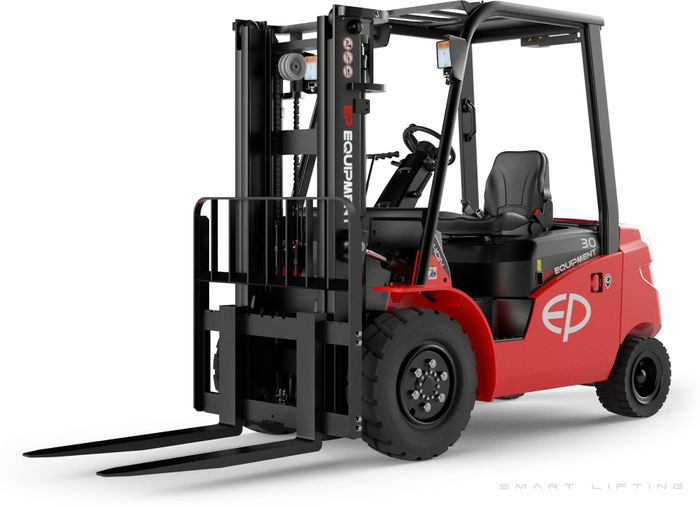 EFL303-4800 // MID 3.0t yard forklift with 16.4kWh LFP battery and 4.8m triplex container mast