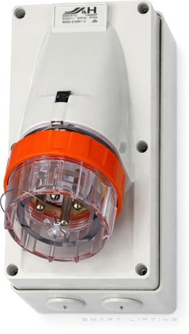 Appliance Inlet, 3-ph 4-pin 10A 56AI410 (DM/HF/MD-3)