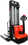 ES12-25WA-3300 // PRO 1.2t straddle stacker with 5.0kWh wet battery and 3.3m duplex mast