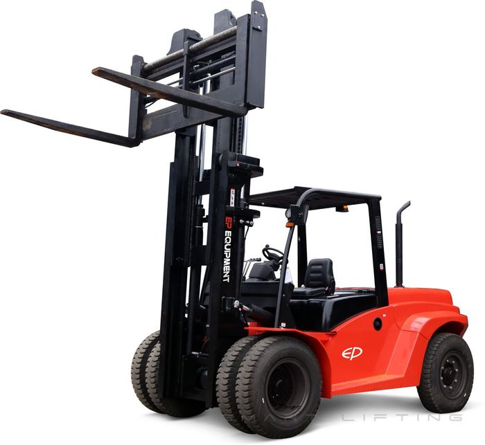 CPCD80T8-4500 // Diesel 8.0t yard forklift with Isuzu 6BG1 engine and 4.5m triplex mast