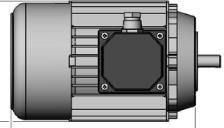 Motor, 3-ph 2-pole 0.75kW 400VAC 80-frame (with B14 flange)