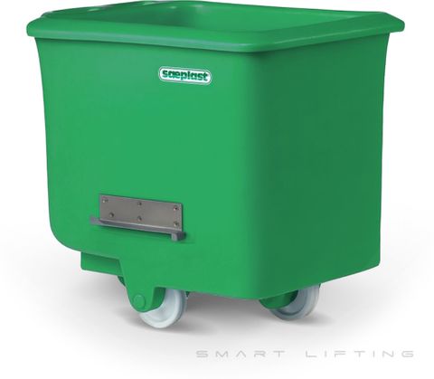 FB200I-G // Flurobin 200L Green, insulated PE, flat face