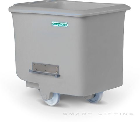 FB200I-W // Flurobin 200L White, insulated PE, flat face