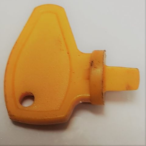 Lock Override Key, yellow plastic (DM/MD/HF Idec series)