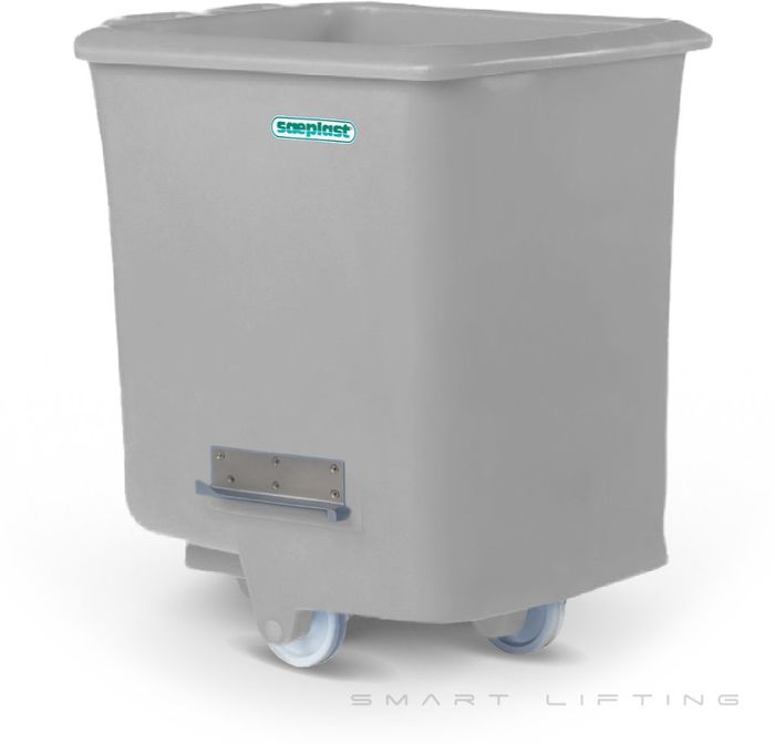 FB300I-W // Flurobin 300L White, insulated PE, flat face