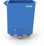 FB300-B // Flurobin 300L Blue, triple-layer PE, bevel face