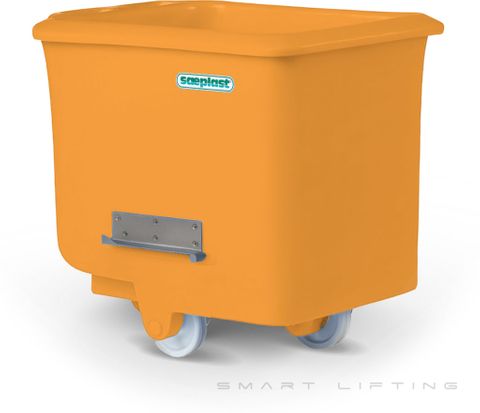 FB200I-O // Flurobin 200L Orange, insulated PE, flat face