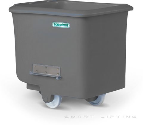 FB200I-S // Flurobin 200L Silver, insulated PE, flat face