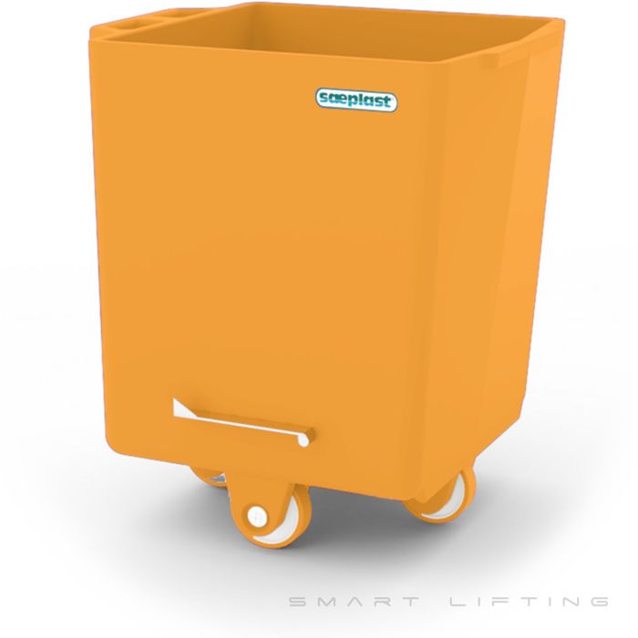 FB300-O // Flurobin 300L Orange, triple-layer PE, bevel face