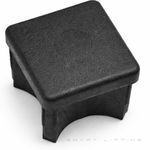 Plug, square, 2.0in, nylon, with 17mm hole